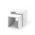Manhattan Nest of Tables - Set of 2 - White Gloss