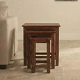 Indian Sheesham Chunky Nest of 3 Tables