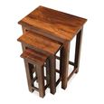 Indian Sheesham Chunky Nest of 3 Tables