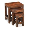 Indian Sheesham Nest of 3 Tables