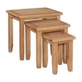 Appleby Nest of Tables - Set of 3 - Oak