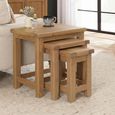 Hampshire Oak Nest of 3 Tables