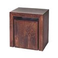 Dakota Nest of Tables - Set of 2 - Cubed - Dark Mango Wood