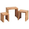 Dakota Nest of Tables - Set of 3 - Light Mango Wood