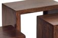 Ajmer Dark Mango Wood Nest of 3 Tables
