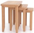 Arden Oak Nest of 3 Tables