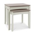 Bergen Grey Washed Oak & Soft Grey Nest of Lamp Tables