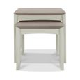 Bergen Grey Washed Oak & Soft Grey Nest of Lamp Tables