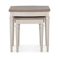 Montreux Nest of Lamp Tables - Grey Washed Oak & Soft Grey