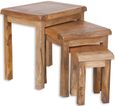 Bombay Solid Mango Wood Nest of 3 Tables