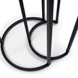 Chicago Nest of Tables - Set of 2 - Round - Smoked Glass