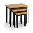 Cleo Nest of Tables - Set of 3 - Black and Oak