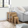 Compton Nest of Tables - Set of 3 - Oak