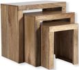 Cuban Natural Mango Wood Nest of 3 Tables
