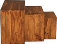 Cuban Sheesham Wood Nest of 3 Tables