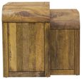 Curved Edge Mango Wood Nest of 2 Tables