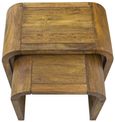 Curved Edge Mango Wood Nest of 2 Tables