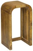 Curved Edge Mango Wood Nest of 2 Tall Tables