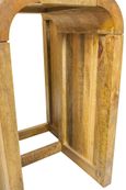 Curved Edge Mango Wood Nest of 2 Tall Tables