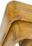 Curved Edge Mango Wood Nest of 2 Tall Tables