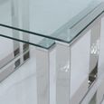 Harry Nest of 3 Tables - Glass and Chrome