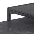 Infinity Nest of Tables - Square - Black Marble Effect - Set of 2