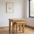 Janelle Nest of Tables - 2 - Rustic Oak