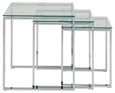 Katrine Nest of Tables - Clear Glass - Set of 3