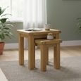 Normandy Nest of Tables - Set of 2 - Oak