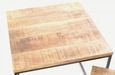 Old Empire Mango Wood Square Nest of 3 Tables