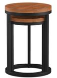 Rayne Acacia Round Nest of 2 Tables