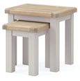 Salcombe Nest of Tables - Set of 2 - Grey Oak