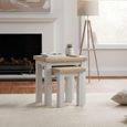 Salcombe Nest of Tables - Set of 2 - Grey Oak
