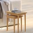 Selene Oak Nest of 2 Tables