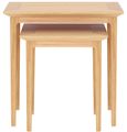 Selene Oak Nest of 2 Tables