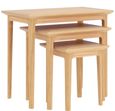 Selene Oak Nest of 3 Tables