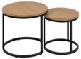 Spiro Nest of Tables - Round - Oak - Set of 2