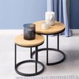Spiro Nest of Tables - Round - Oak - Set of 2