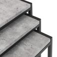 Staten Nest of Tables - Set of 3 - Concrete