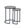 Staten Nest of Tables - Set of 2 - Round - Concrete