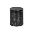 Toba Nest of Tables - Set of 2 - Oval - Black Marble Effect