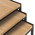 Tribeca Nest of Tables - Set of 3 - Oak