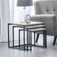 Tribeca Nest of Tables - Set of 3 - Oak