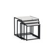 Tribeca Nest of Tables - Set of 3 - White Marble Effect