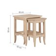 Toulon Nest of Tables - Set of 2 - Oak