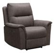 Kansas Power Recliner Chair - Truffle Grey Faux Leather