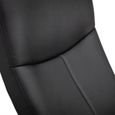 Lugano Black Faux Leather Recline Chair - with Footstool