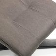 Malmo Grey Fabric Recliner Chair - Swivel - with Footstool