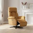 Evoque Swivel Electric Recliner Armchair - Amber Fabric