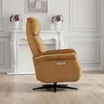 Evoque Swivel Electric Recliner Armchair - Amber Fabric